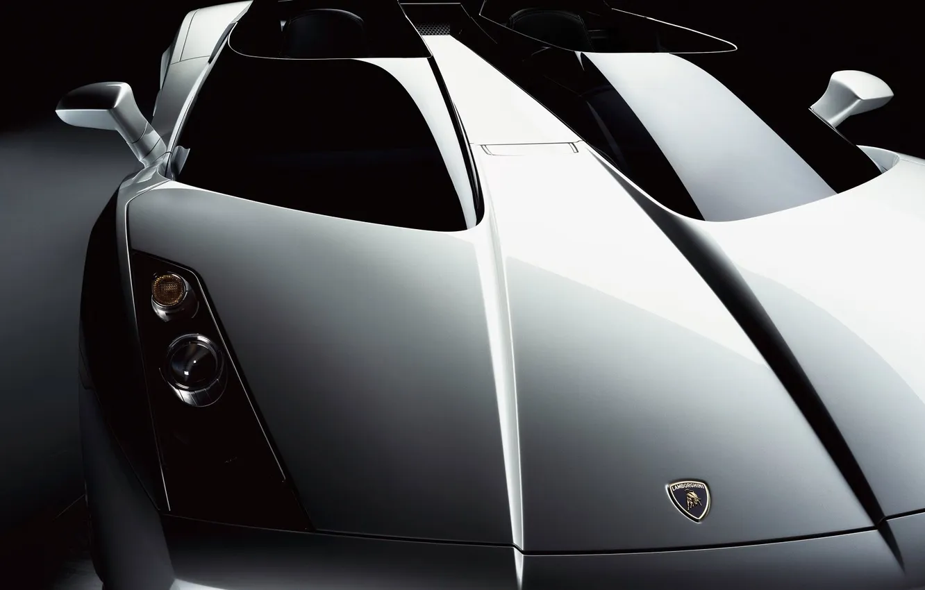 Photo wallpaper Lamborghini, white, Concept S, 2005