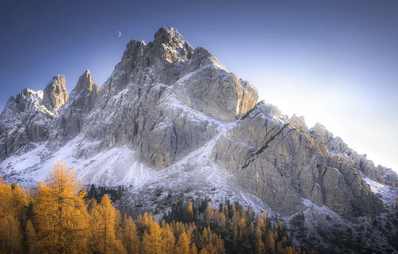 Photo wallpaper autumn, mountains, nature