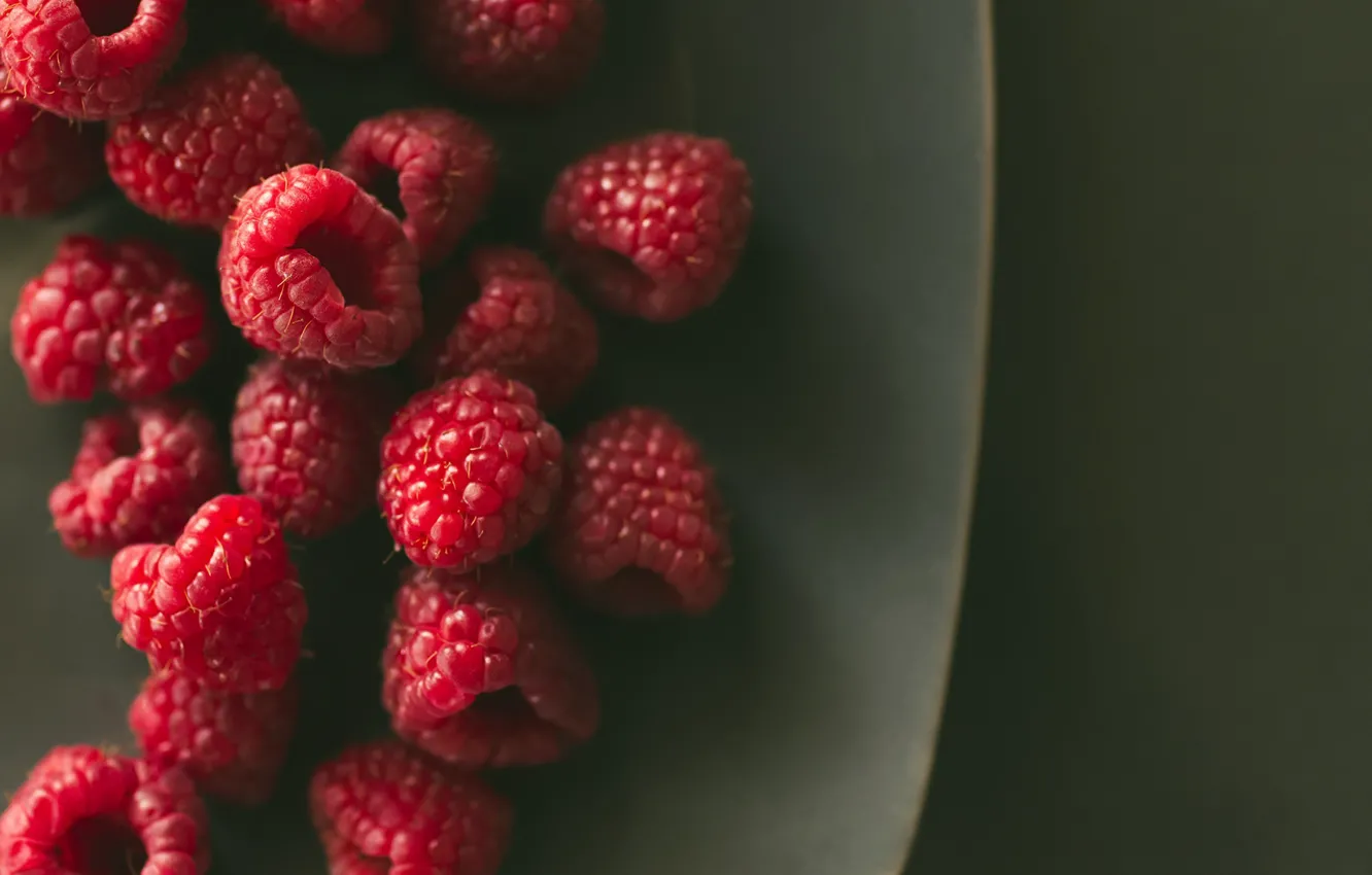 Photo wallpaper berries, raspberry, background
