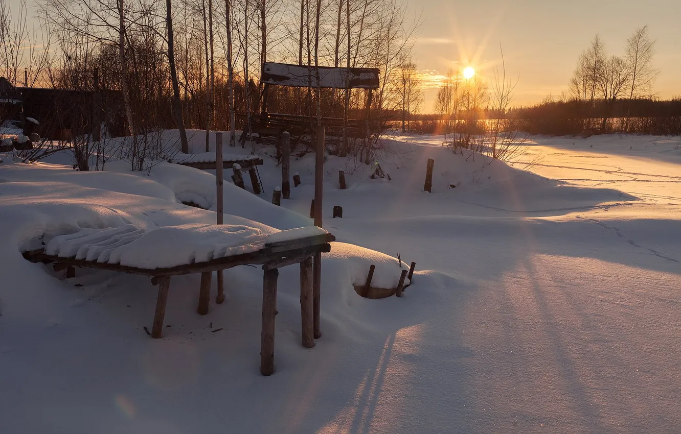 Photo wallpaper Tver oblast, Dry Creek, Roman Toropov