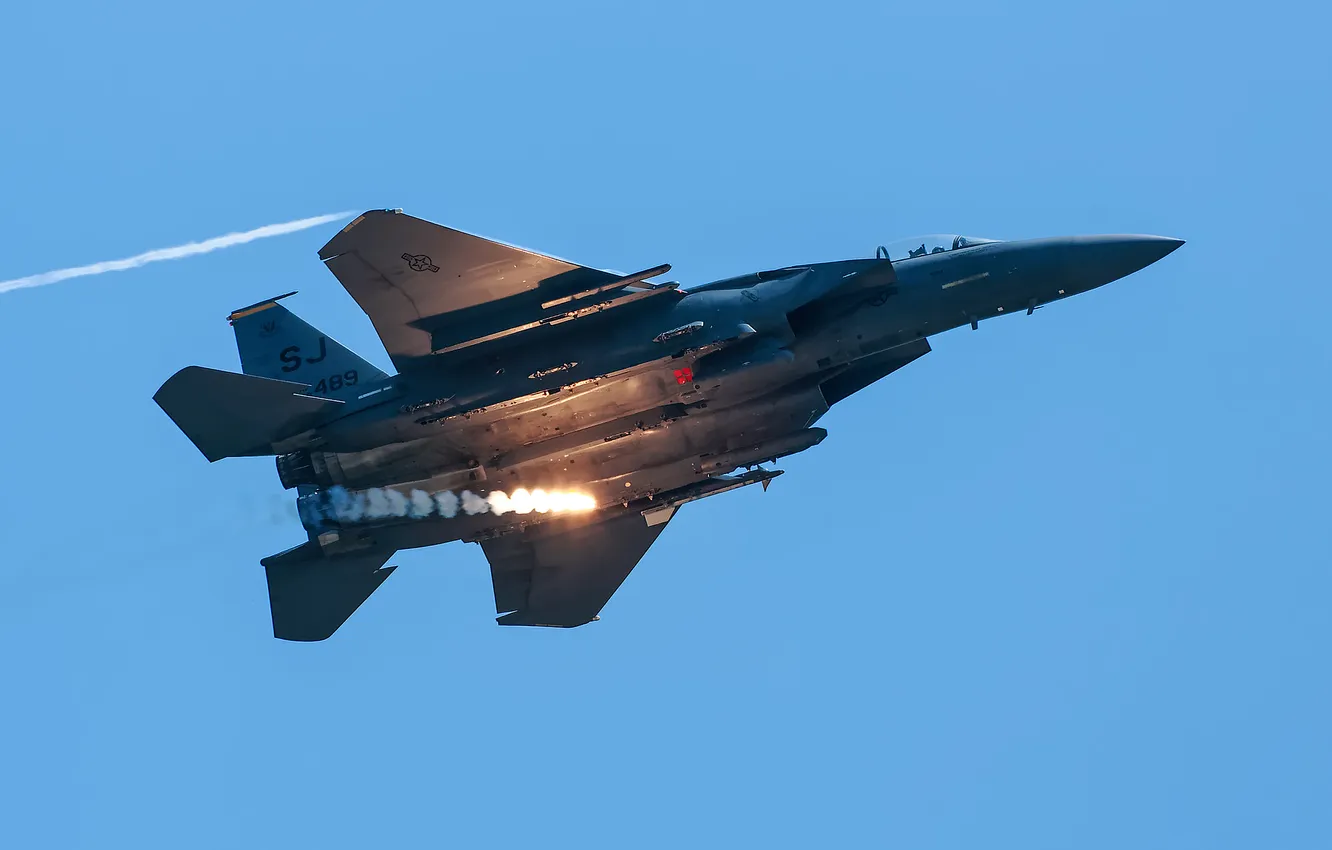 Photo wallpaper the sky, flight, the plane, the Slayer