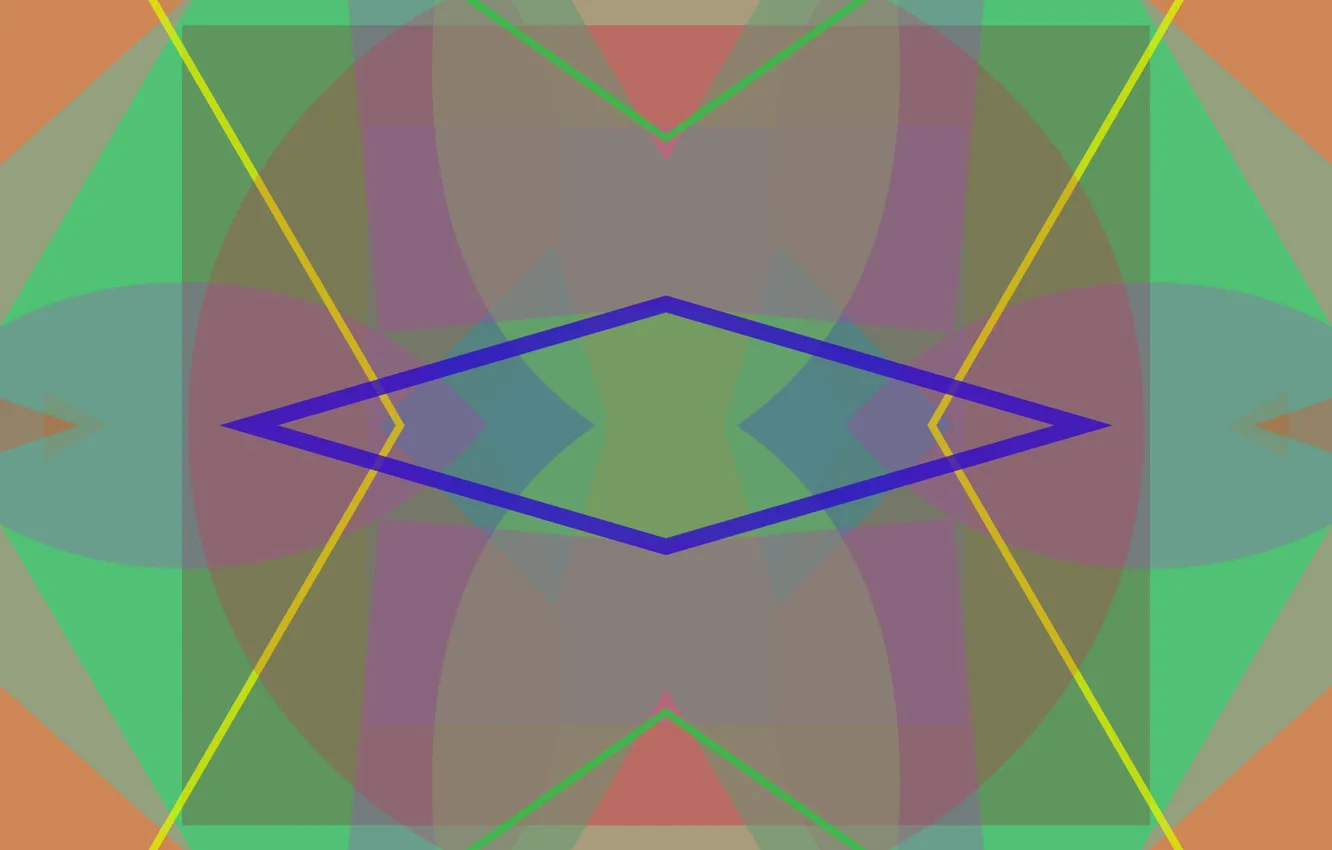 Photo wallpaper colored, figure, symmetry