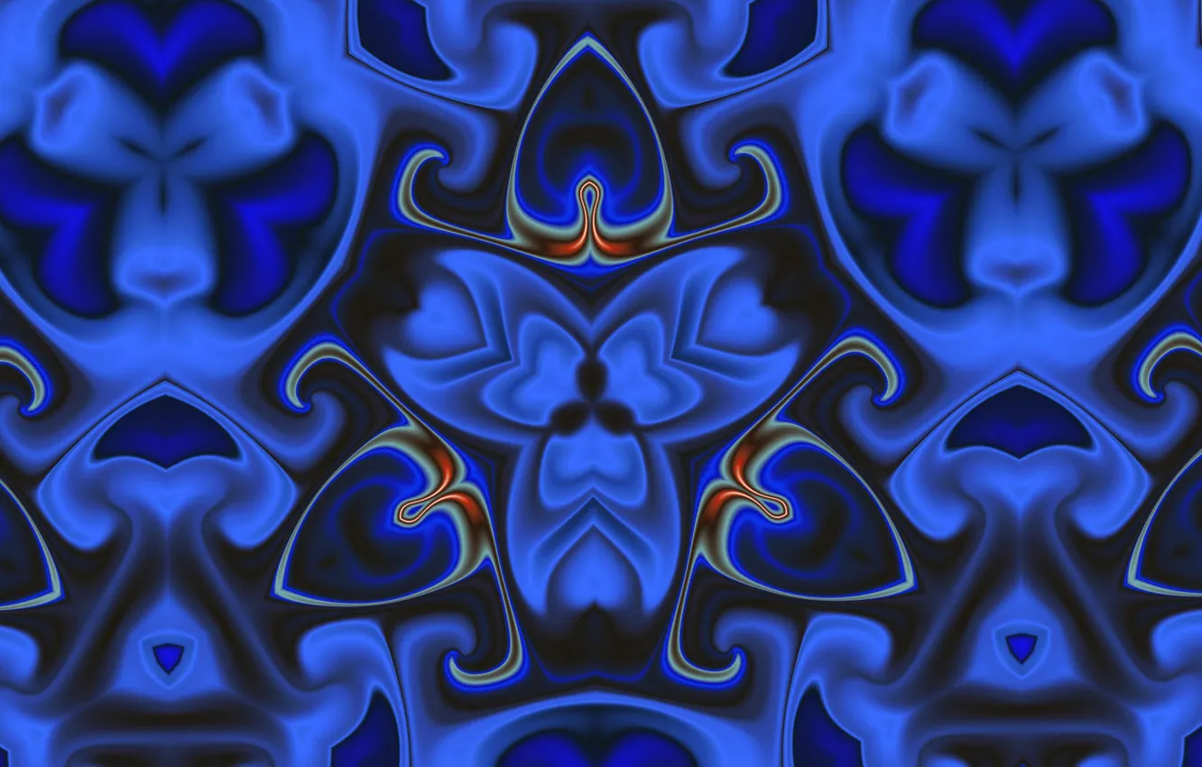Photo wallpaper flower, pattern, color, fractal