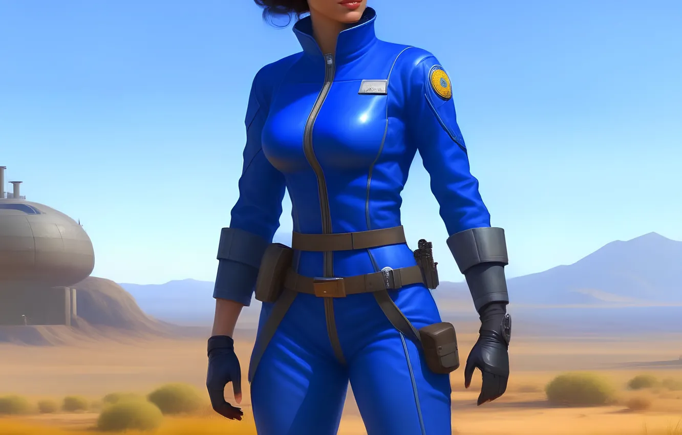 Photo wallpaper game, Fallout, desert