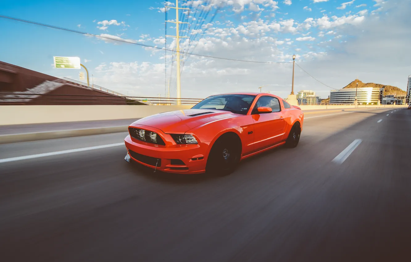 Photo wallpaper Mustang, Ford, GTR, Mustang, Red