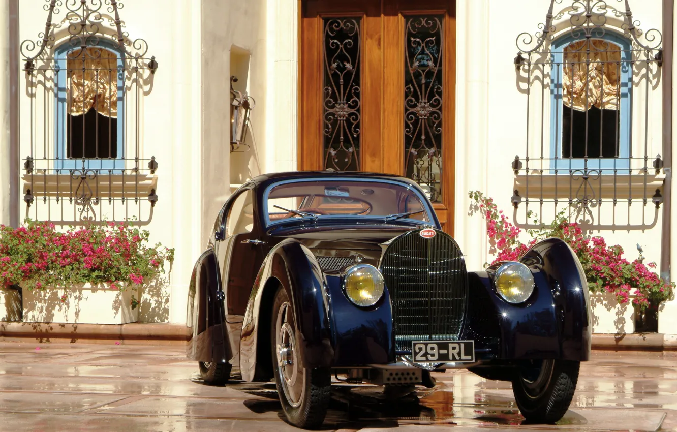 Photo wallpaper Bugatti, car, cars, Coupe, classic, 1931, Dubos, Type 51