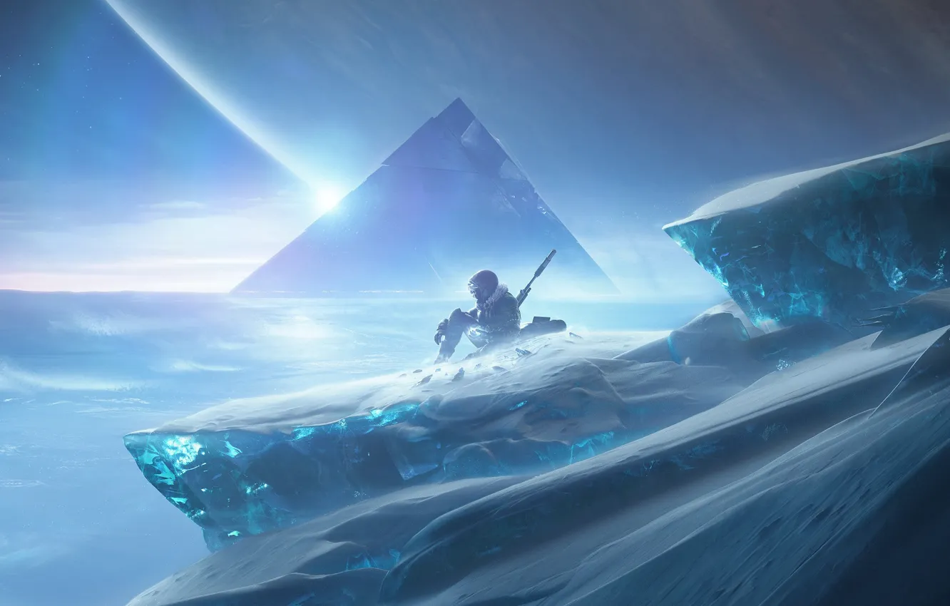 Photo wallpaper ice, soldiers, pyramid, Destiny 2, Destiny 2: Beyond Light