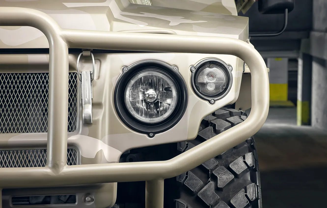 Photo wallpaper macro, tiger, lights, blur, SUV, tiger, bokeh, Russian