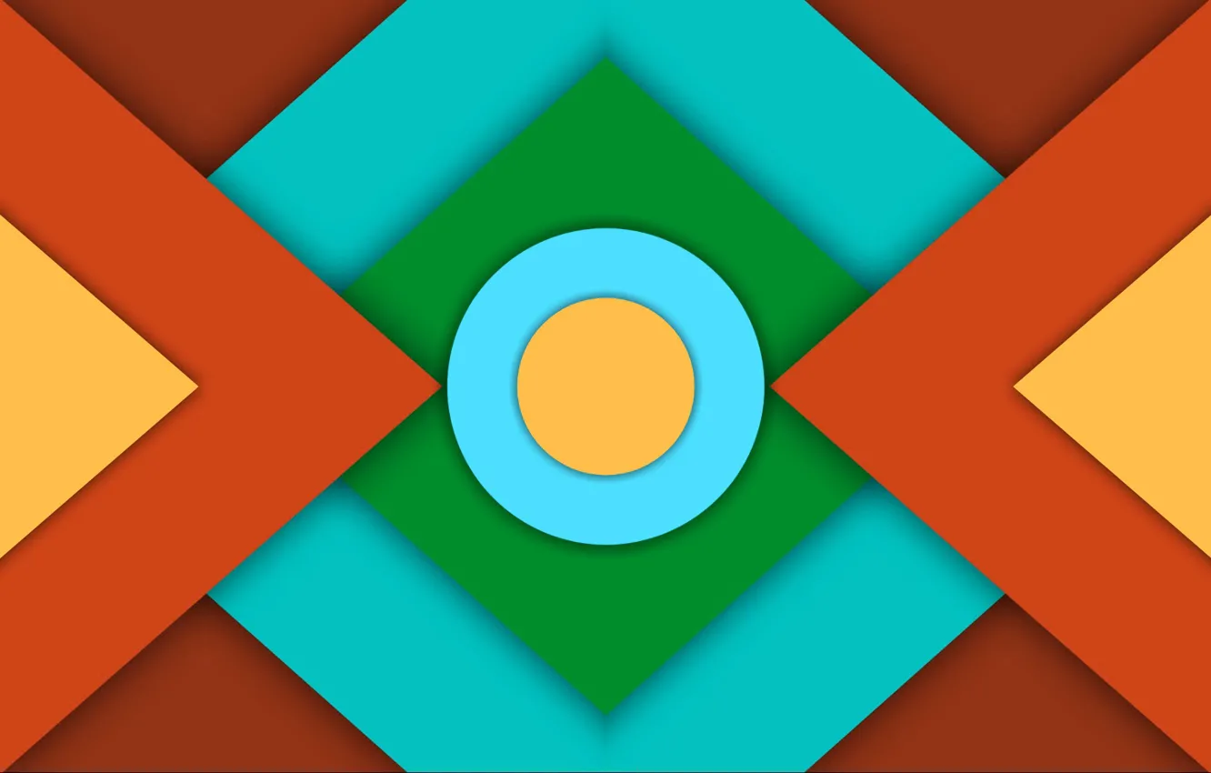 Photo wallpaper circles, shadow, saver, triangle, diamonds