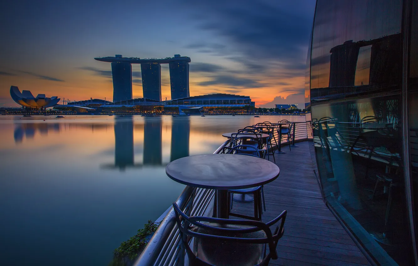 Photo wallpaper Asia, building, Singapore, the hotel