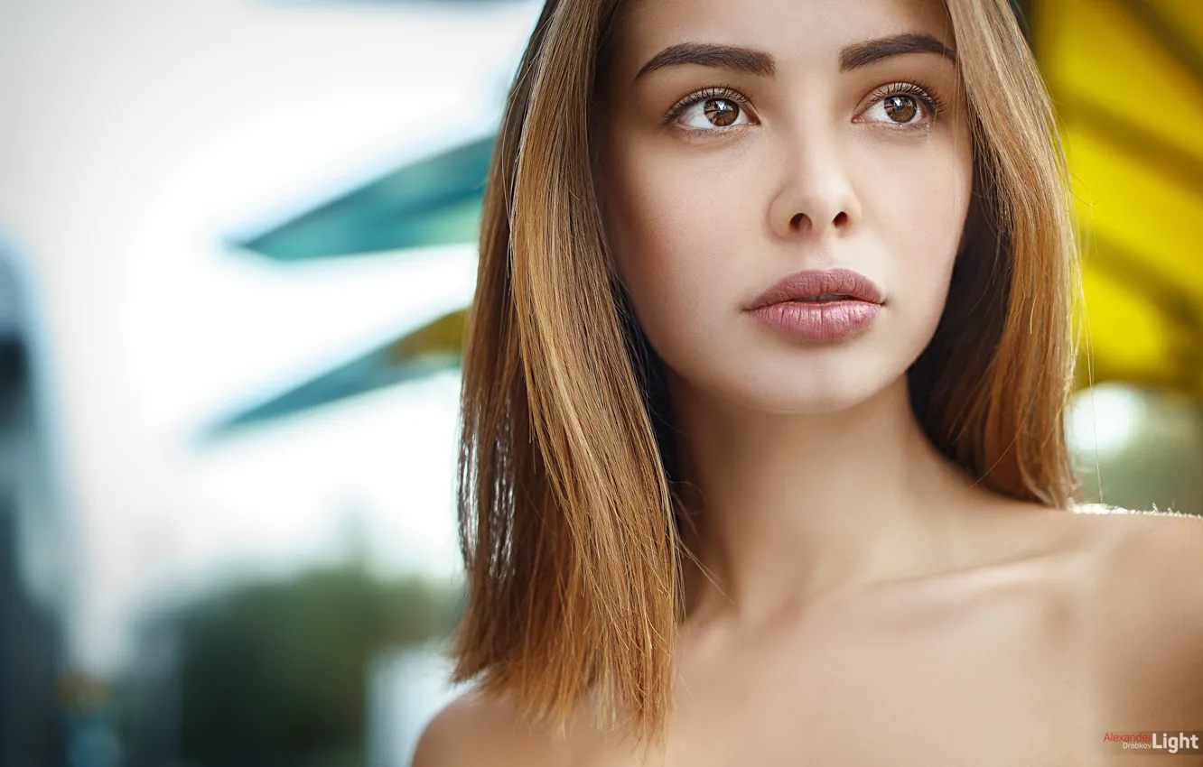 Photo wallpaper portrait, makeup, hairstyle, beauty, redhead, bokeh, Sue, Alexander Drobkov-Light