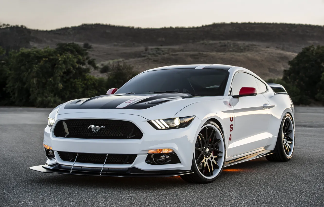 Photo wallpaper Mustang, Ford, Mustang, Ford, Apollo