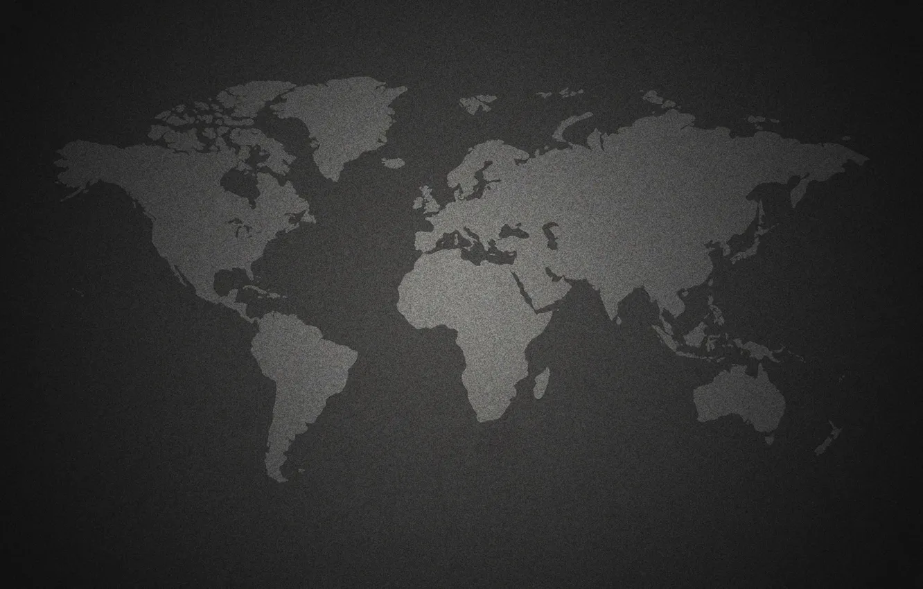 Photo wallpaper earth, the world, black background, world map, continents
