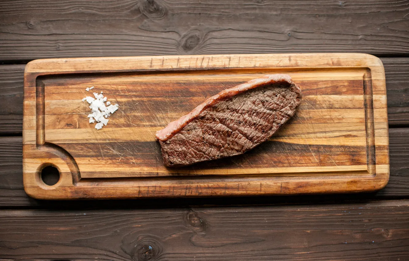 Photo wallpaper meat, salt, steak