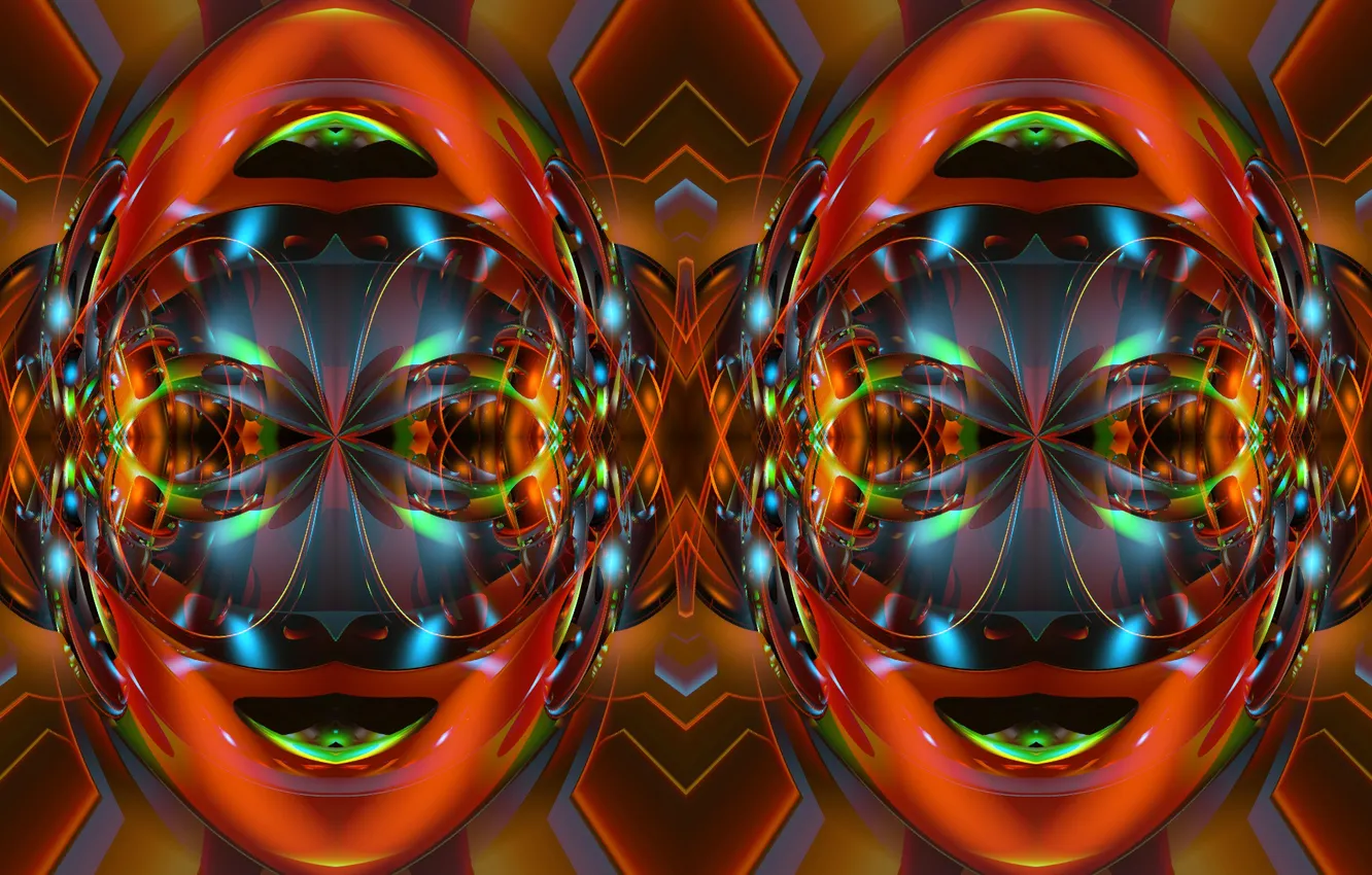 Photo wallpaper abstraction, face, pattern, color