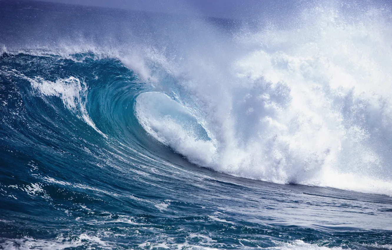 Photo wallpaper WATER, The OCEAN, POWER, WAVE, ELEMENT