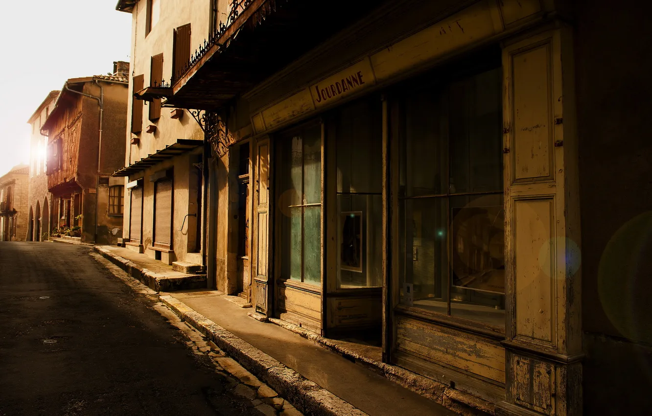 Photo wallpaper the city, street, home