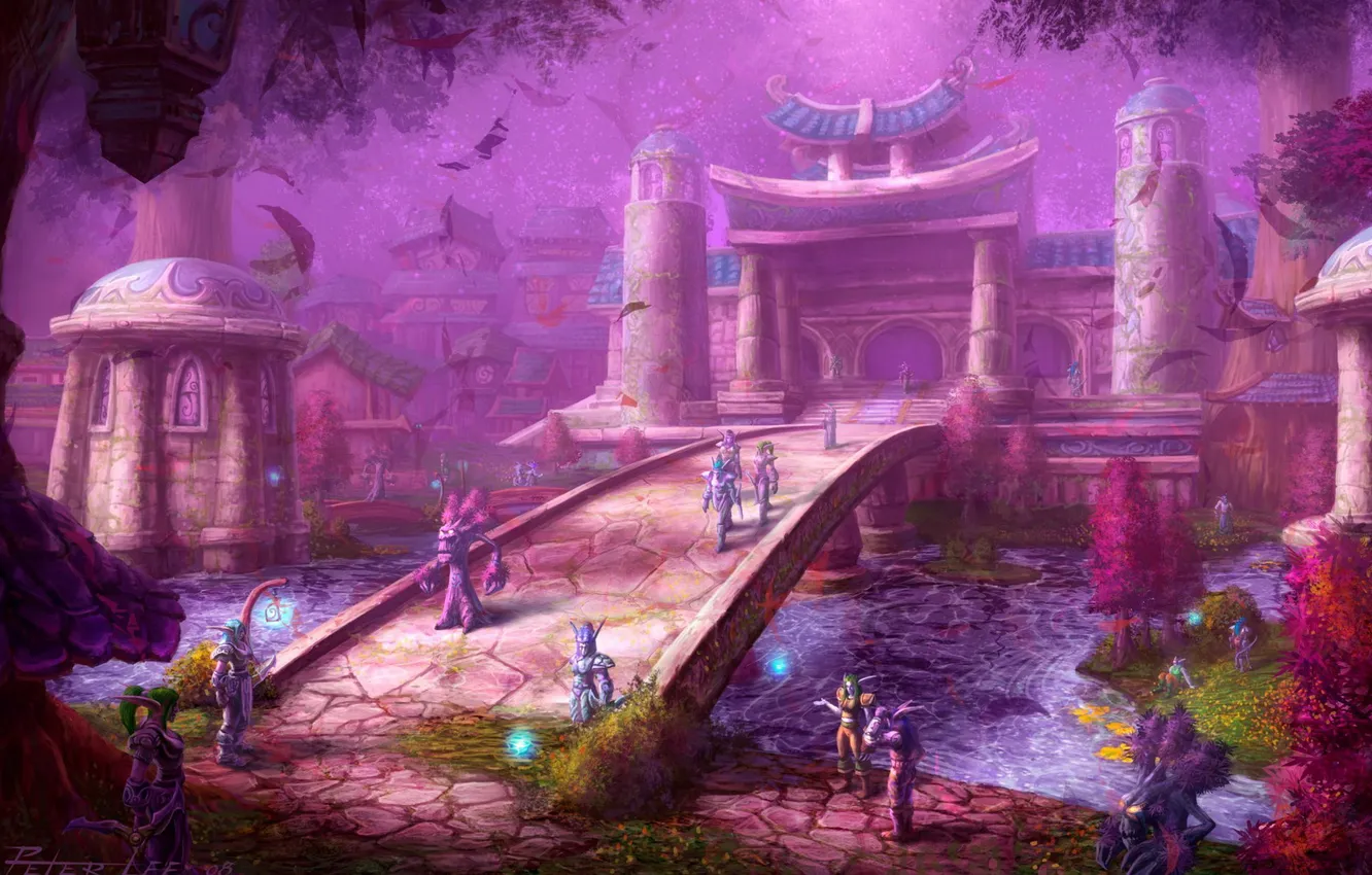 Photo wallpaper Wow, World of warcraft, Blizzard Entertainment, Telldrasill, Darnas