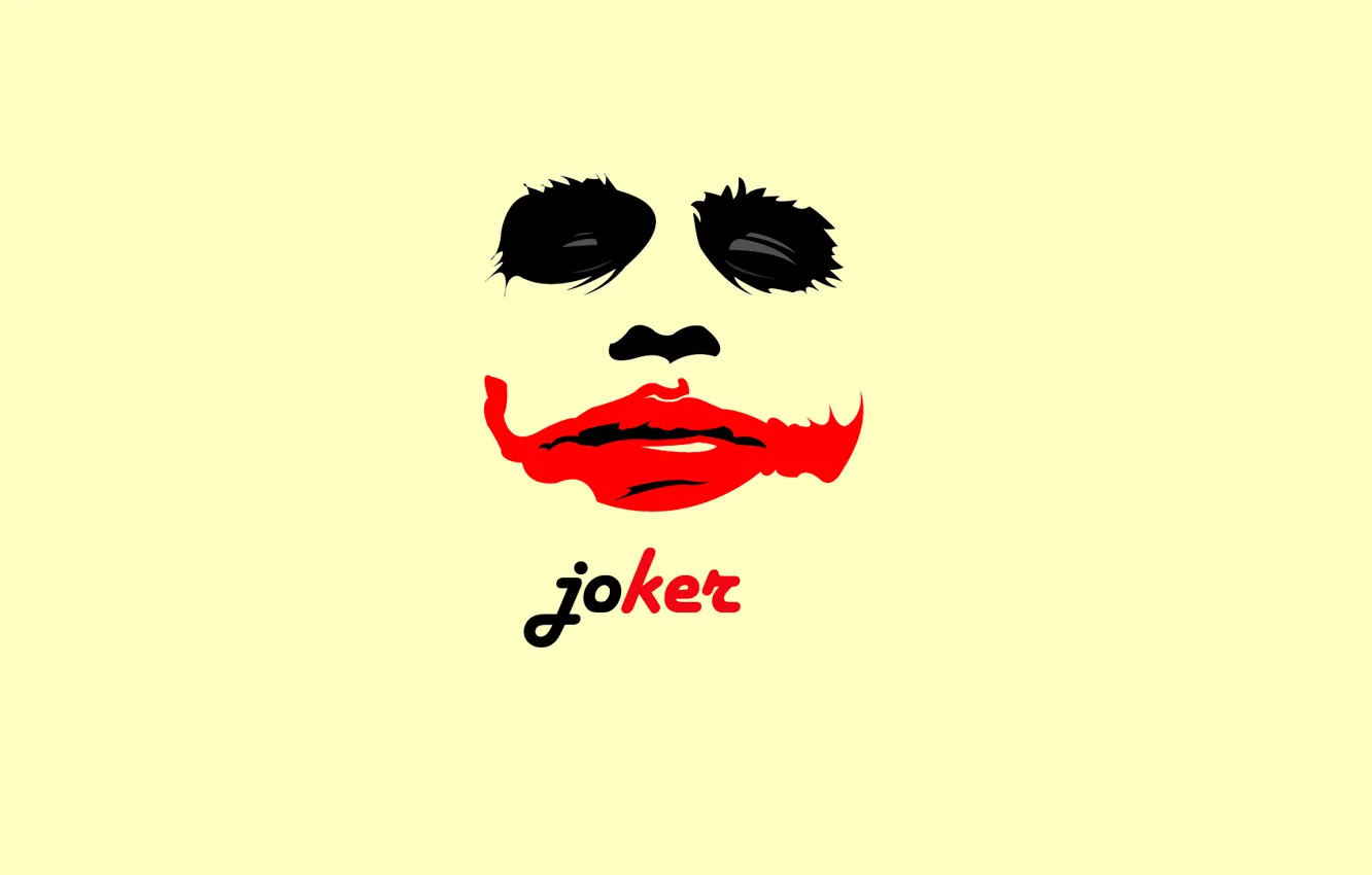Photo wallpaper red, background, Joker, Wallpaper, black, black, Joker