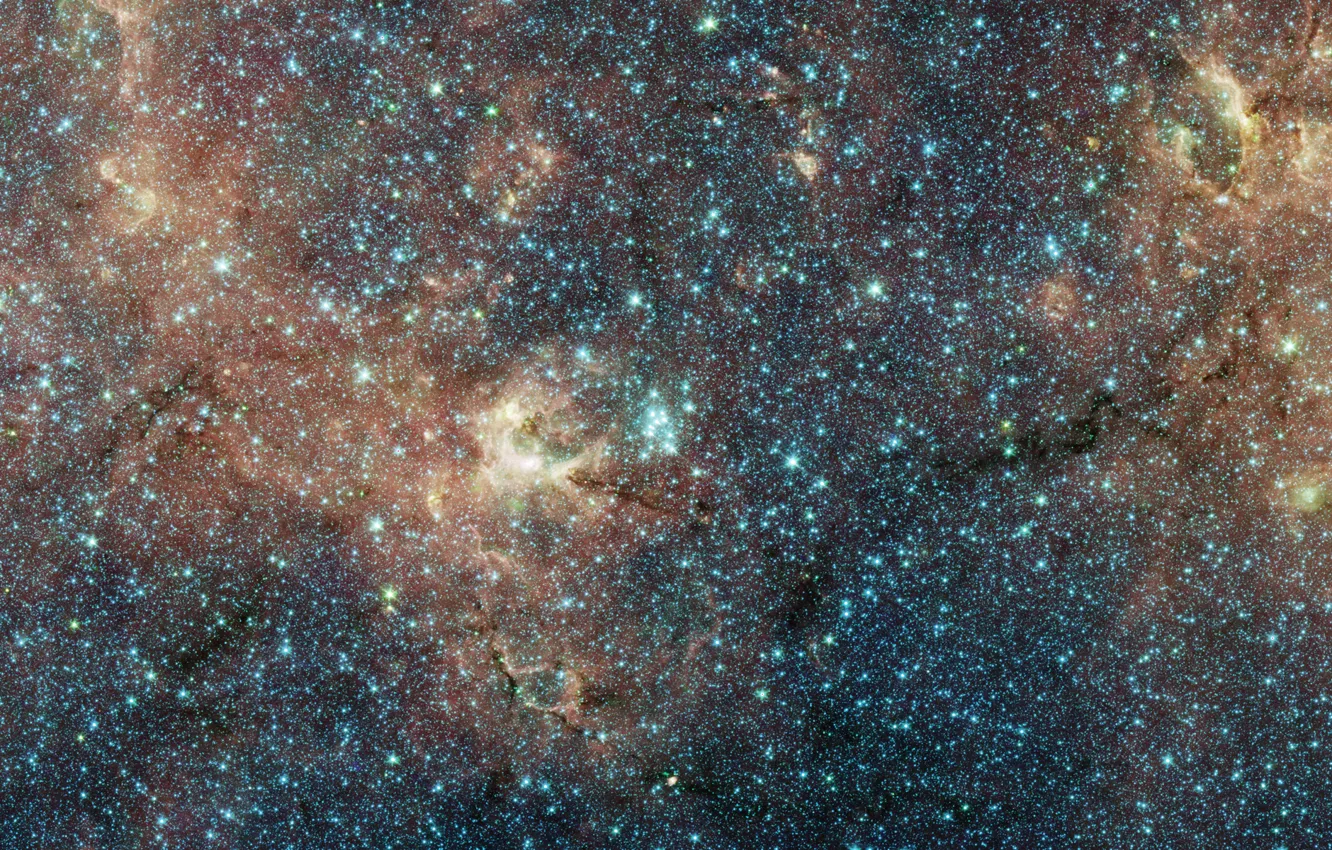 Photo wallpaper space, stars, accumulation