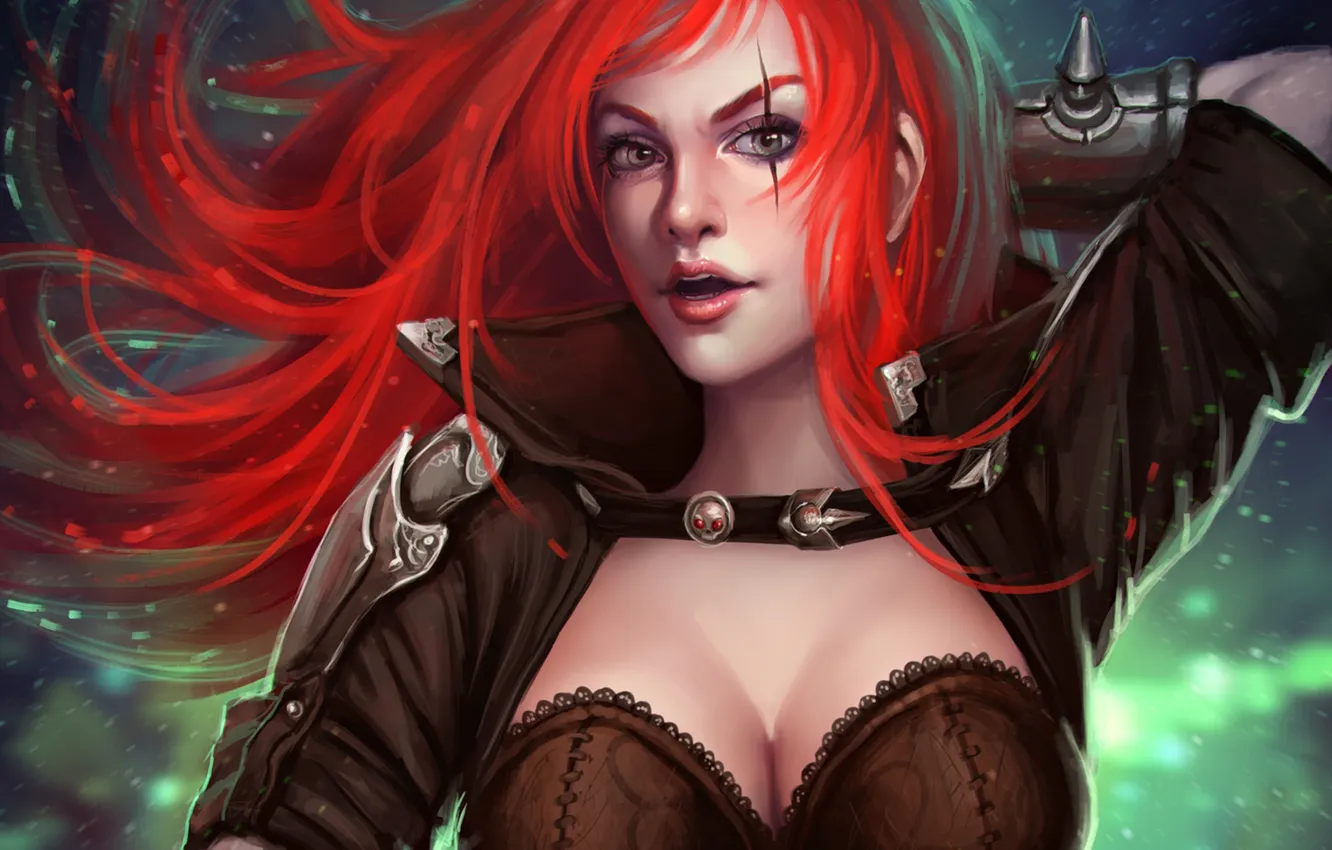 Photo wallpaper red, League of Legends, Katarina, LoL, Sinister Blade