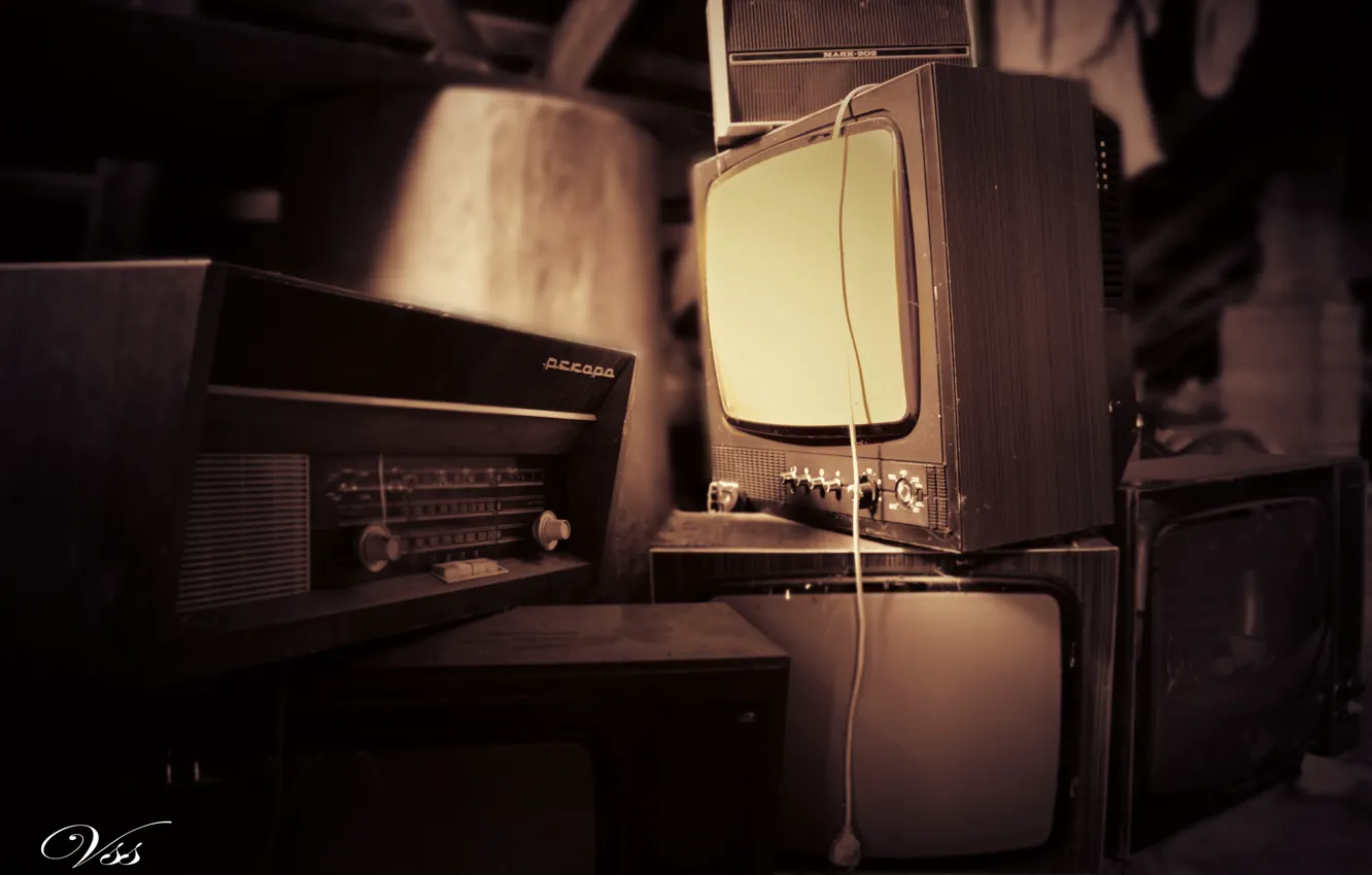 Photo wallpaper old, retro, vintage, vintage, attic