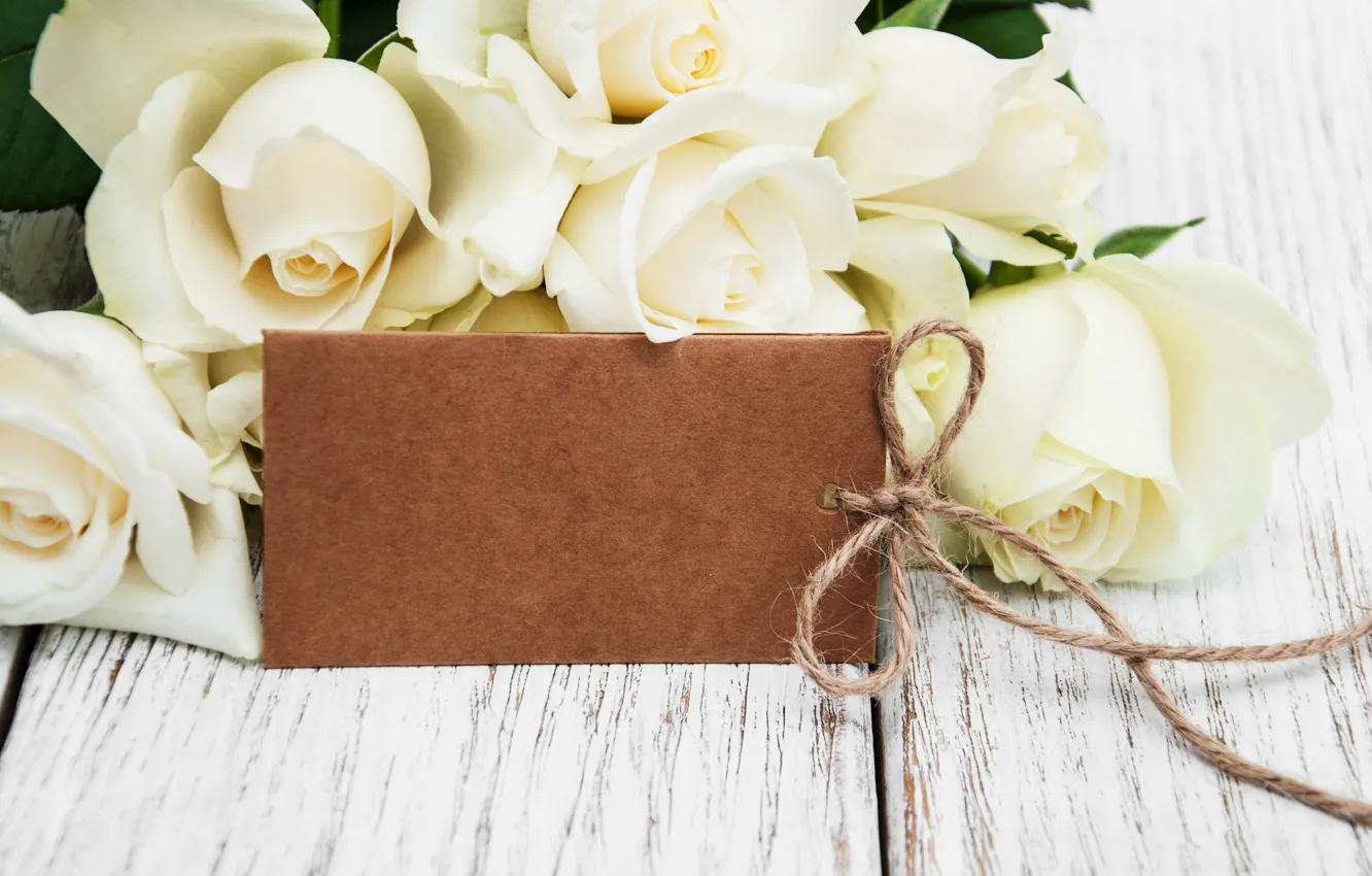 Photo wallpaper roses, bouquet, white, white, roses