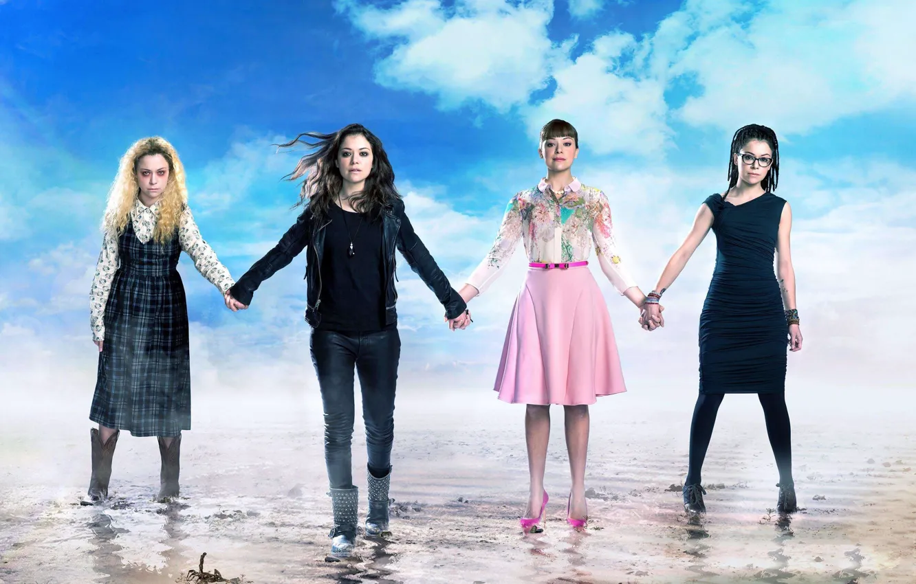 Photo wallpaper beach, the sky, the film, actor, the series, Orphan Black, Dark child
