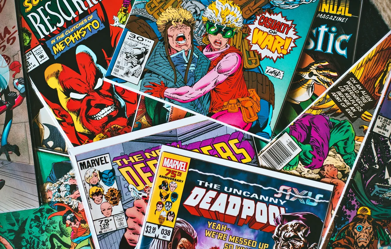 Photo wallpaper Wallpaper, wallpaper, journal, picture, comic, cover, 3000x2000, Comics