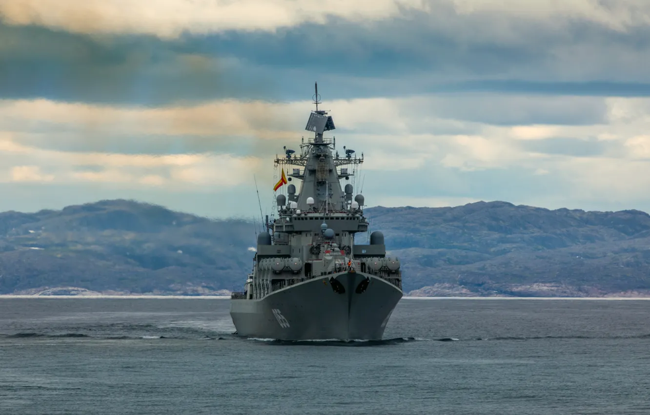 Photo wallpaper cruiser, rocket, Marshal Ustinov