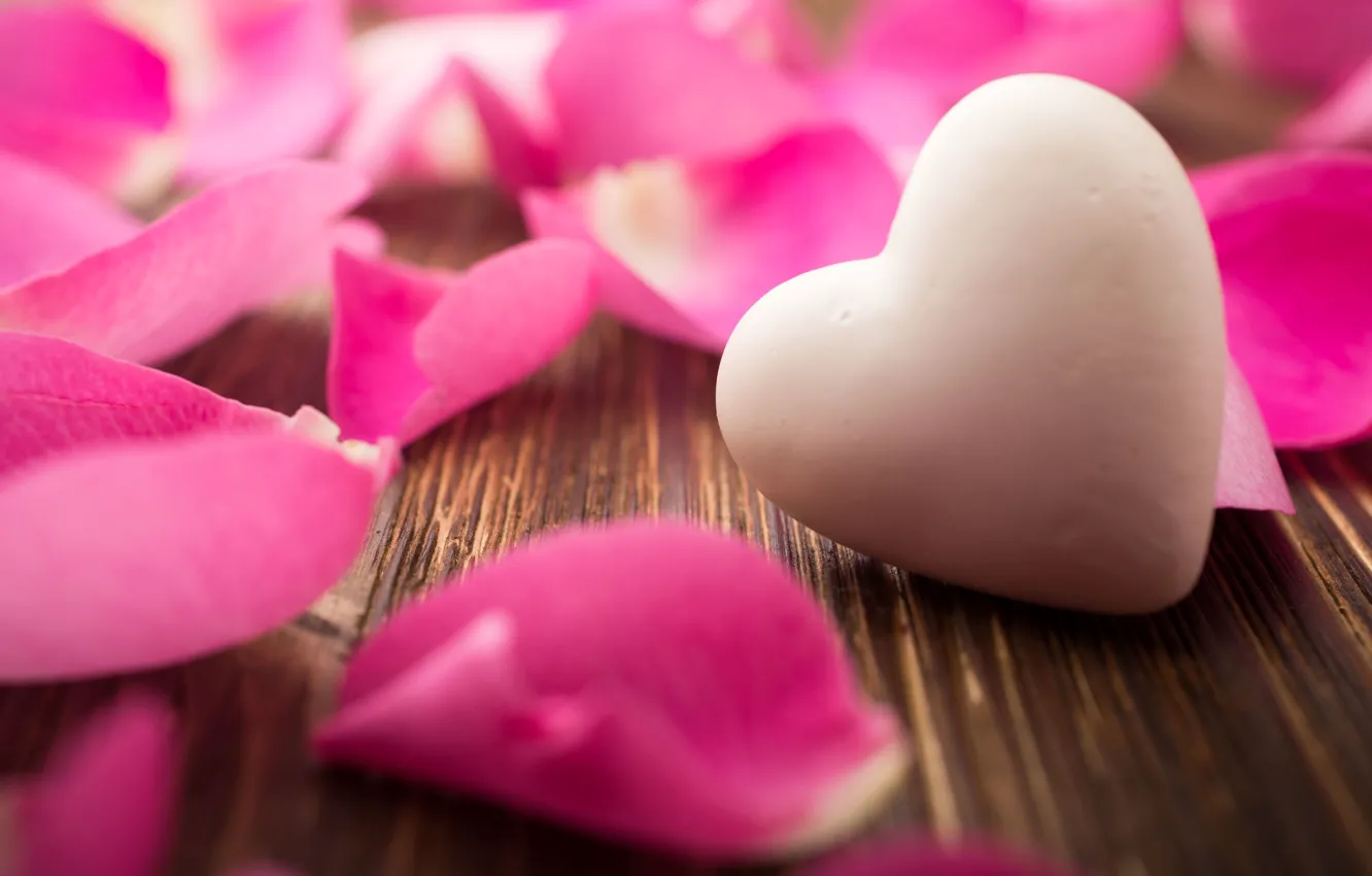 Photo wallpaper background, Wallpaper, heart, roses, petals, hearts, wallpaper, pink