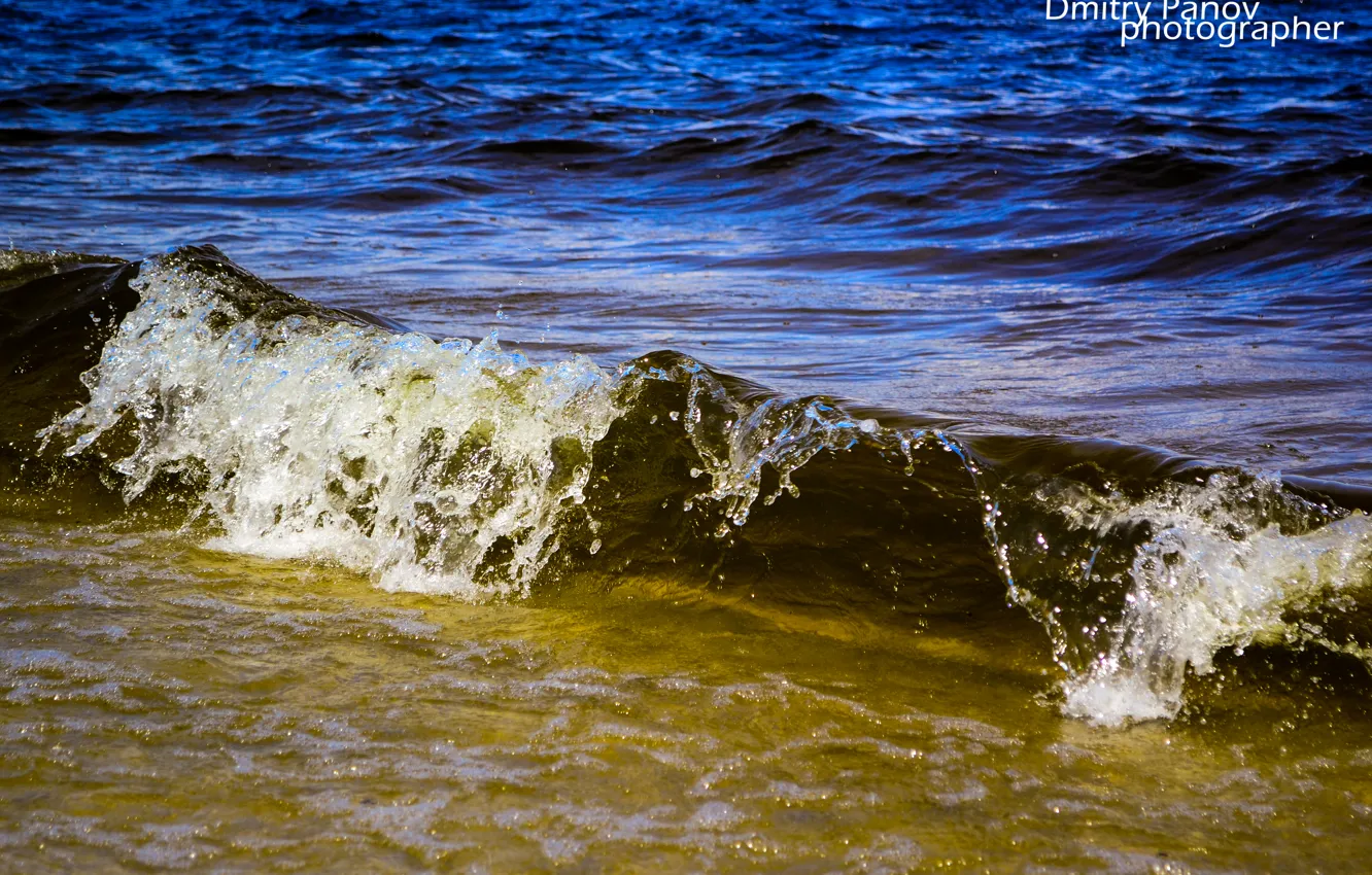 Photo wallpaper sand, sea, wave, summer, water, blue