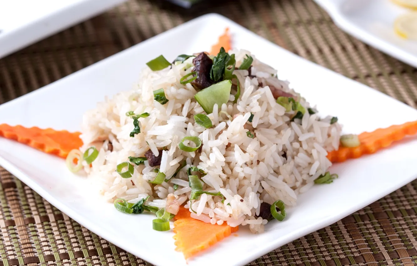 Photo wallpaper figure, vegetables, risotto