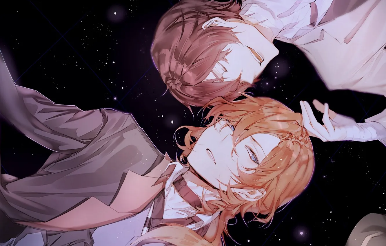 Photo wallpaper guy, the dark background, Bungou Stray Dogs, Stray Dogs: A Literary Genius