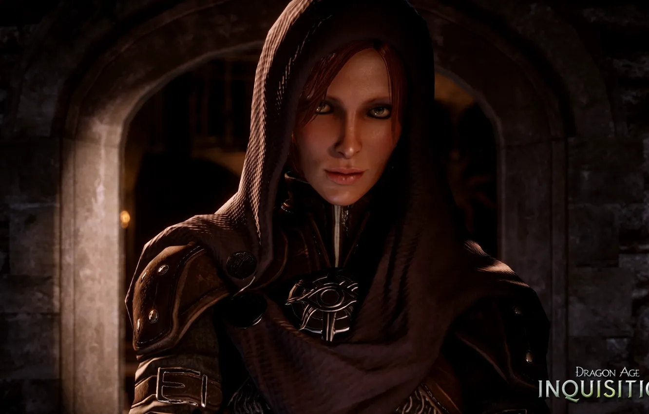 Photo wallpaper girl, hood, Leliana, Dragon Age Inquisition