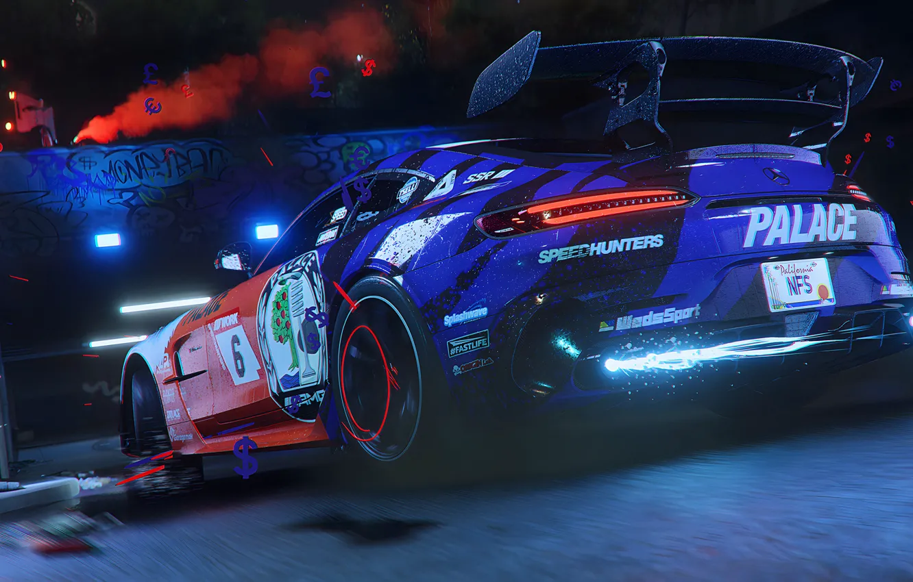 Photo wallpaper Mercedes, NFS, Art, AMG, Need For Speed, AMG GT, Mercedes - Benz, Unbound