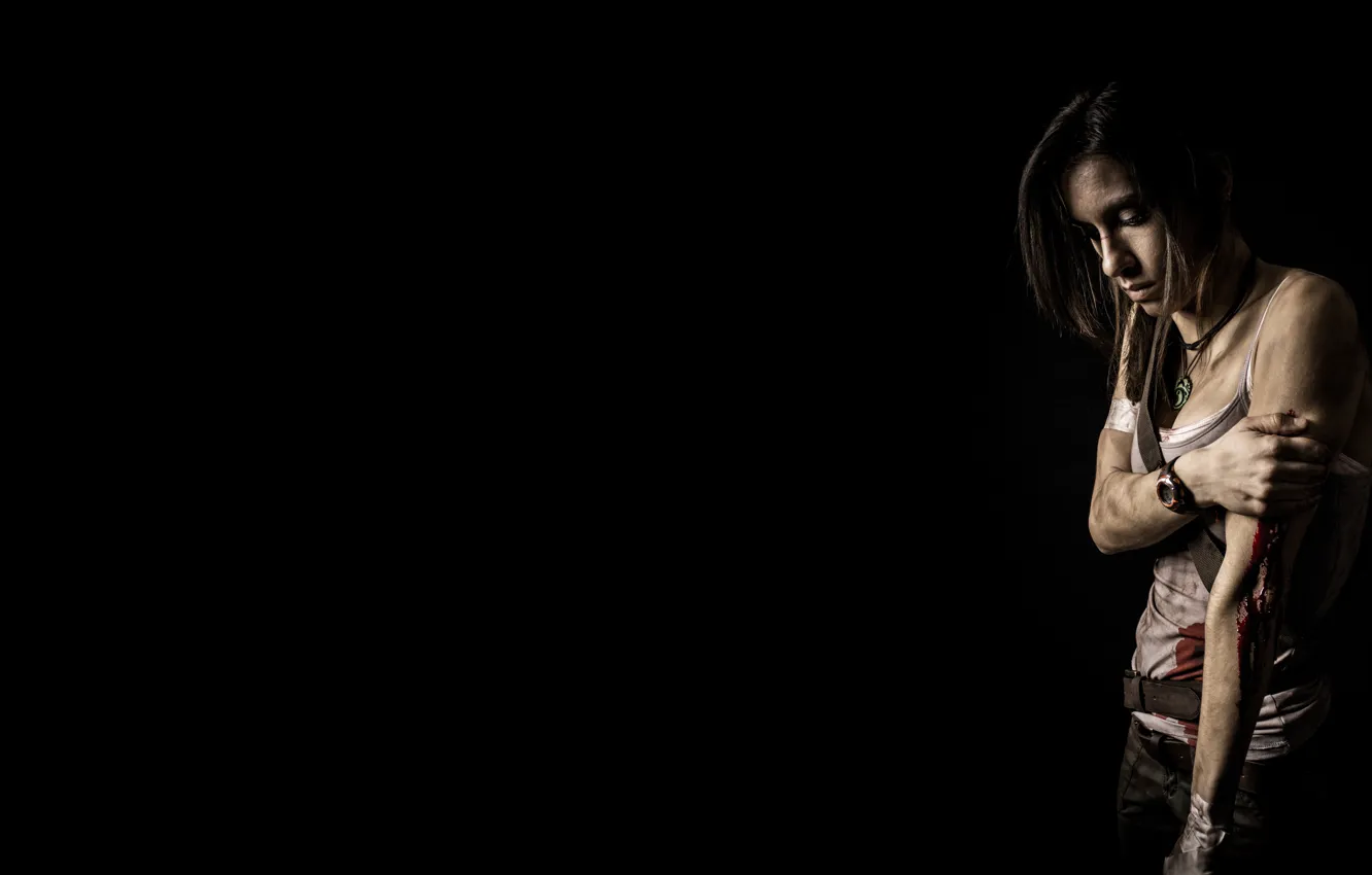 Photo wallpaper girl, Tomb Raider, cosplay, Lara Croft