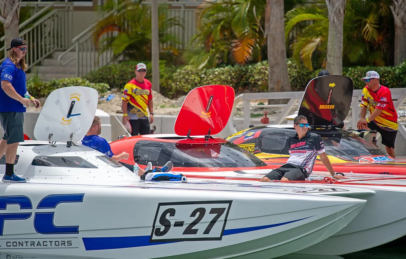 Photo wallpaper race, boat, speed