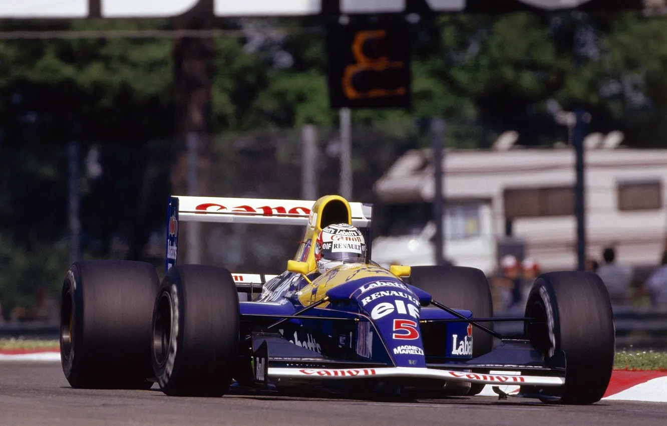 Photo wallpaper Renault, Williams, Nigel Mansell