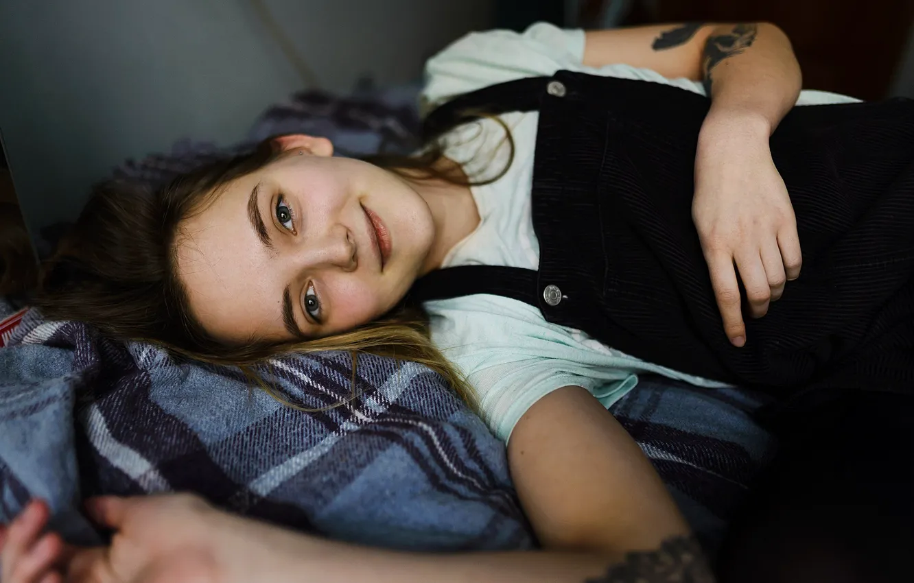 Photo wallpaper smile, tattoo, sponge, Aleks Five