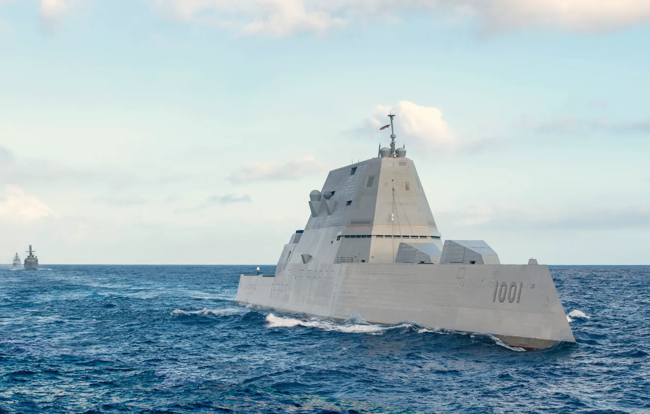 Photo wallpaper destroyer, US NAVY, USS Michael Monsoor