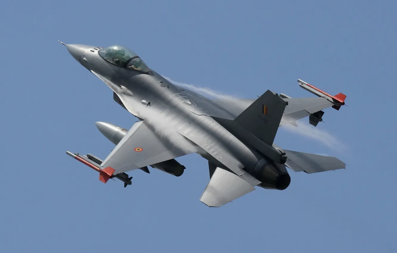 Photo wallpaper fighter, F-16, Fighting Falcon, multipurpose