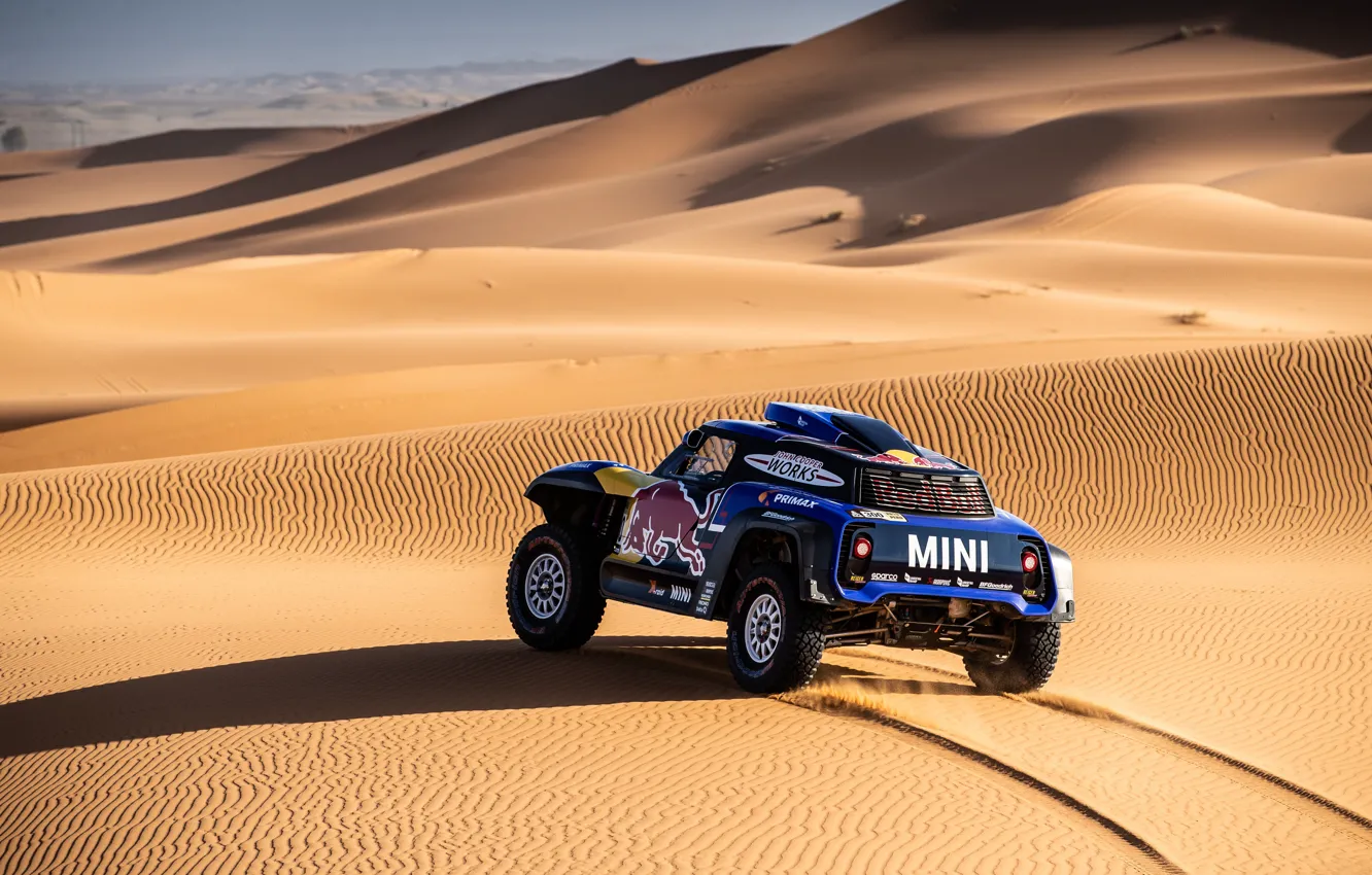 Photo wallpaper Sand, Mini, Desert, Machine, Speed, 300, Rally, Dakar