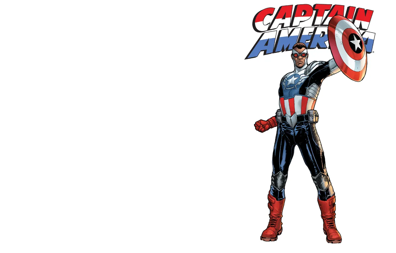 Photo wallpaper costume, shield, comic, Captain America, Captain America, MARVEL, Sam Wilson