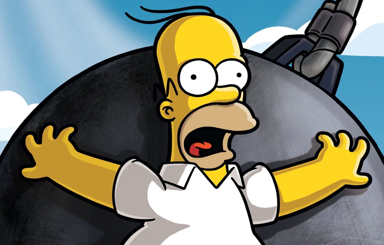 Photo wallpaper The simpsons, Homer, Simpsons