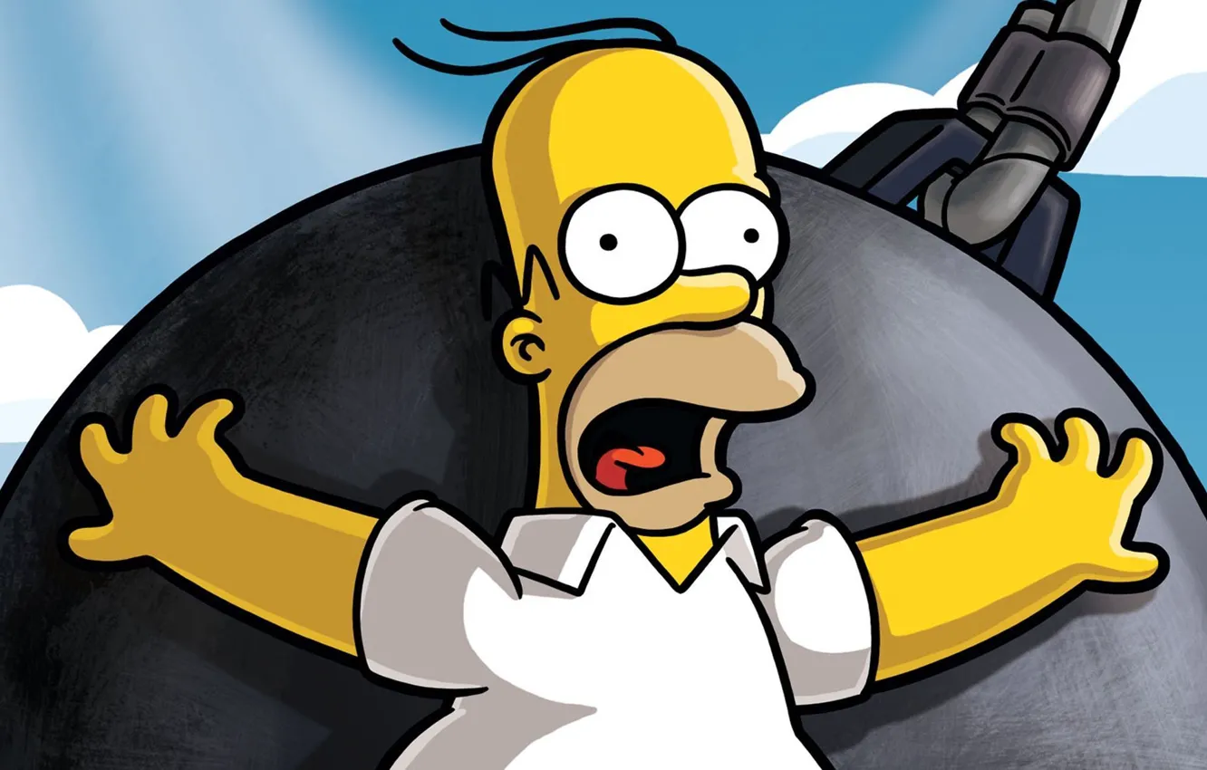 Photo wallpaper The simpsons, Simpsons, Homer