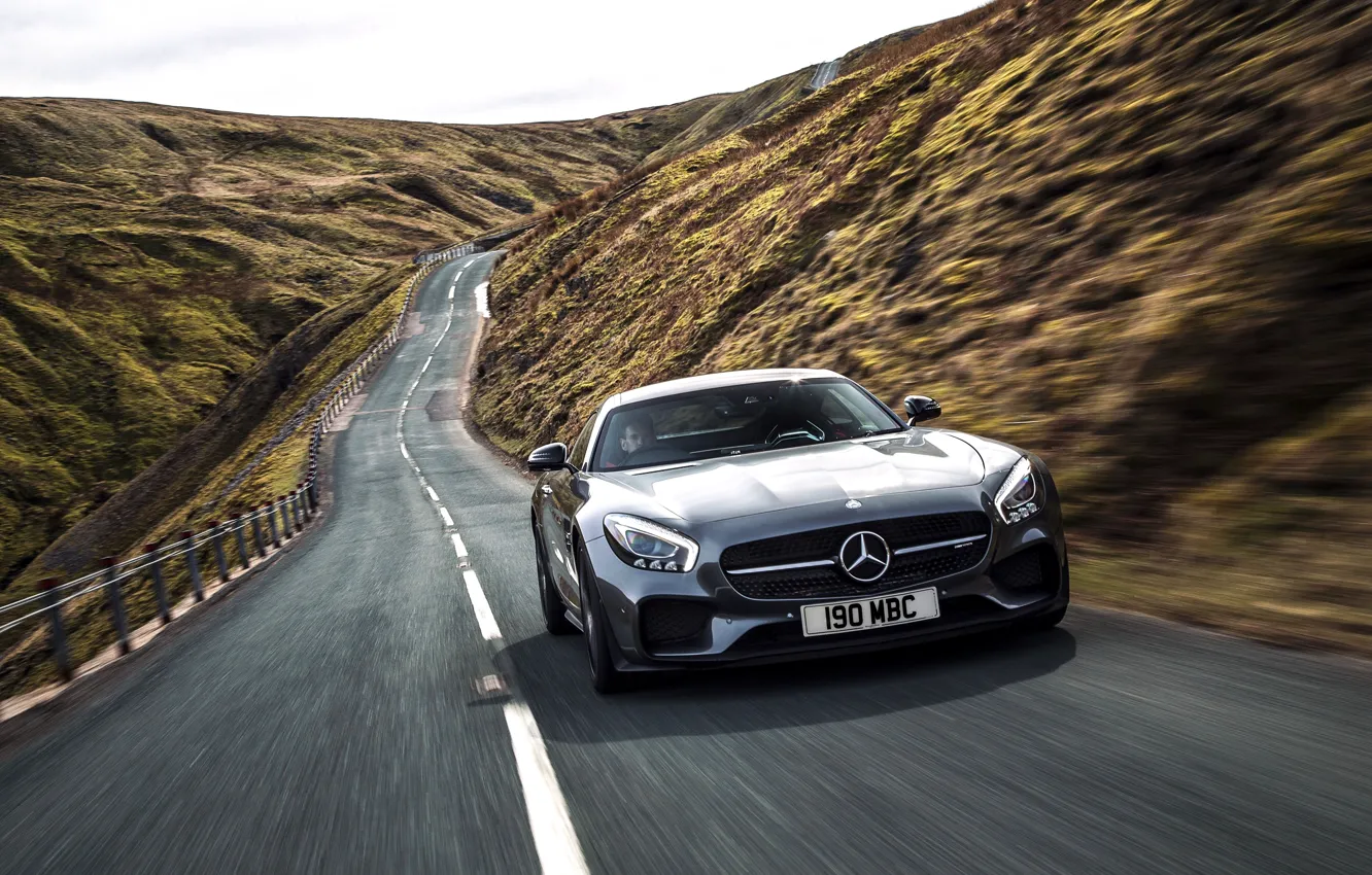 Photo wallpaper Mercedes, Mercedes, AMG, AMG, UK-spec, 2015, Edition 1, GT S