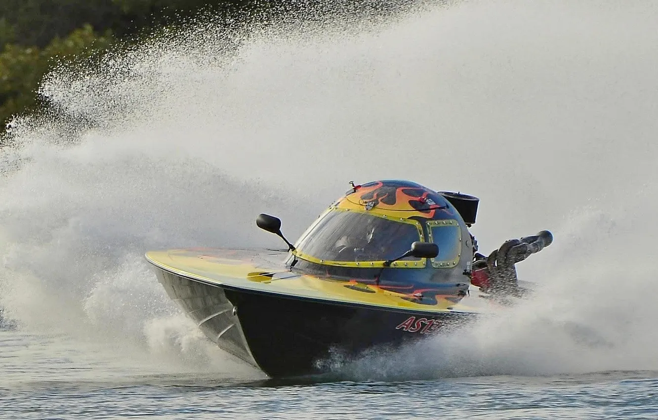 Photo wallpaper speed, boats, races