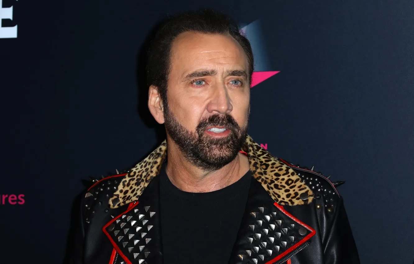 Photo wallpaper portrait, jacket, actor, Nicolas Cage, Nicolas Cage