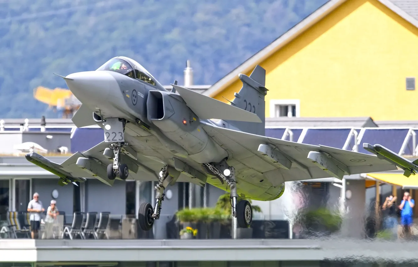 Photo wallpaper Gripen, You CAN, JAS-39